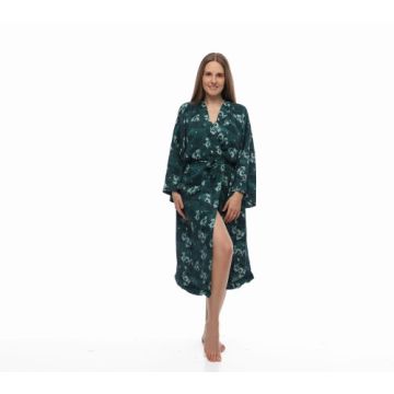 Župan - Bambusové kimono MIDI - Dragons by Lullalove