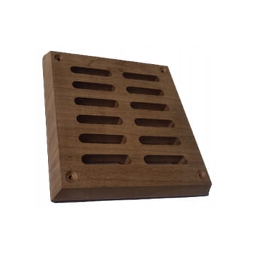 Větrací mřížka pro termo osikovou saunu, rozměry: 130x130x16,5 KR-006