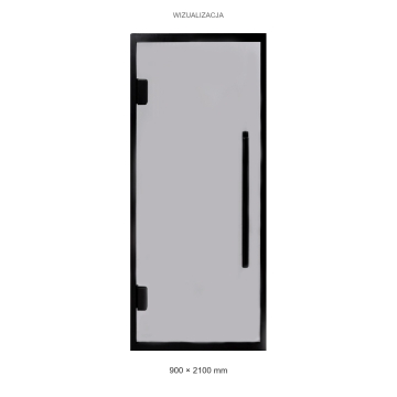 Wizualizacja 900 × 2100 mm — widok z przodu