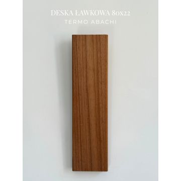 Deska saunové lavice Thermo Abachi, profil SHP, 22x80 mm.