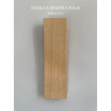 Deska Abachi na saunovou lavici, profil SHP, 28x85 mm