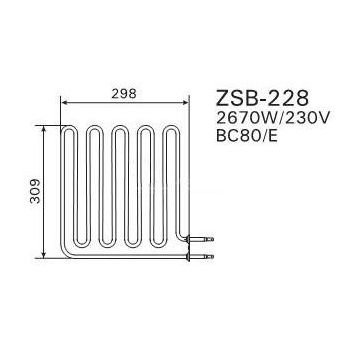 Topidlo Harvia - pro sporák BC80 (E) ZSB-228 2670W/230V