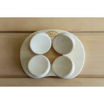 Ergonomická opěrka hlavy do sauny - osika