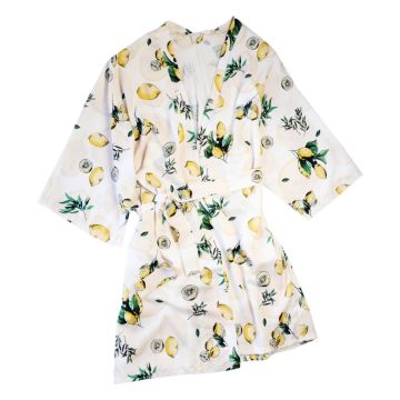 Bambusový župan Kimono - Citrony od Lullalove