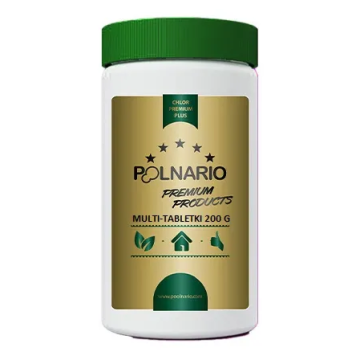 Chlórové multitablety 200g - balení 1kg Poolnario Premium PLUS 40-200M-001
