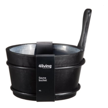 Dřevěný kbelík 4l Černý smrk 4Living