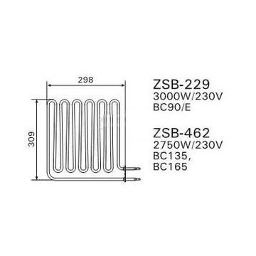 Topidlo Harvia Vega pro sporák BC90 (E) ZSB-229 3000W/230V
