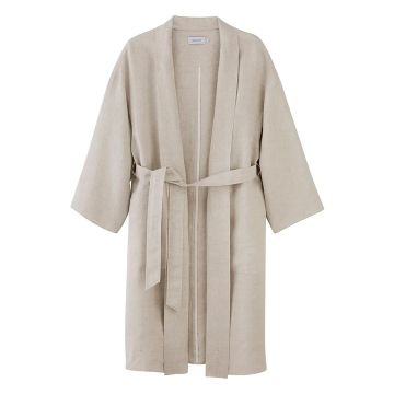 HESSNATUR Lněné kimono - Saunový župan Velikost 40