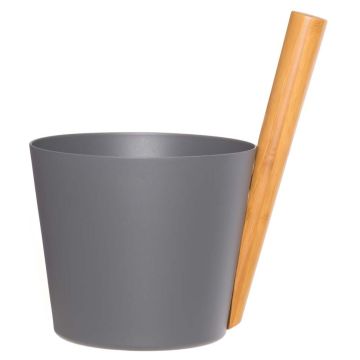 Hliníkové saunové vědro Rento - Šedá