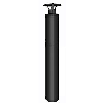 Kompletní komínový systém pro kamna Harvia - Černý 1500 mm