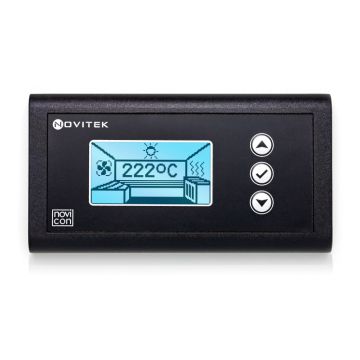 Černý regulátor pro suchou nebo infračervenou saunu Novitek NoviCon SI-12 - 12kW