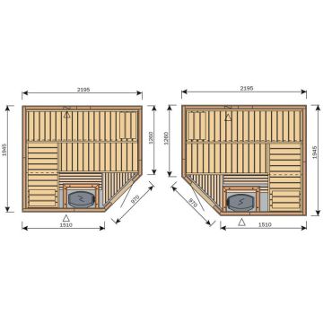 Harvia Variant Formula Sauna 2,2 m x 1,95 m S2220R L