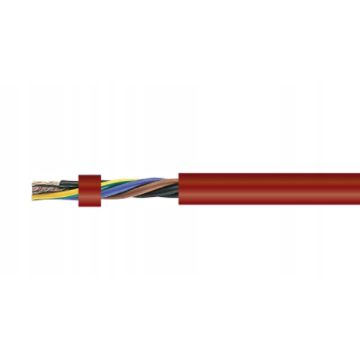 Silikonový kabel SIHF 180°C 300/500V 5x2,5 Tepelně odolný BEZHALOGENOVÝ kabel