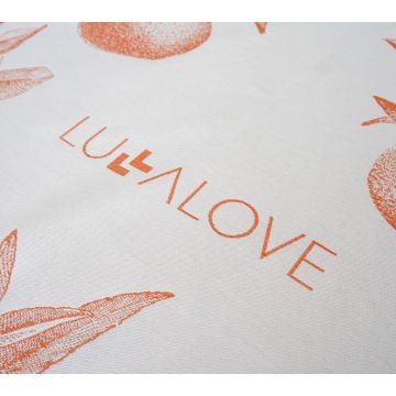 Bambusový ručník Lullalove, pomeranče, 75x150 cm
