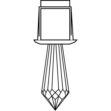 Optický krystal Harvia Luminous Crystal 4;Long Diamond 
